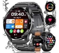 Men's Smart Watch With Bluetooth Call For Android Ios, 400 Mah Sport Smartwatch Men 3 Wristbands For Smart Watch Men Heart Rate Health Monitor