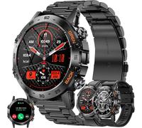 Men's Smart Watch With Bluetooth Calling, 1.39 Inch Amoled Smartwatch With 123 Sports Modes 5atm Waterproof Activity Tracker Sleep Heart Rate Spo2 Smart Watch For Ios Android (Black)