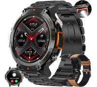 Men's Smart Watch With Bluetooth Calls, 1.45 Inch Smartwatch With 100+ Sports Modes/Torch/Spo2/Music Player/Heart Rate/Sleep/Spo2 For Android Ios