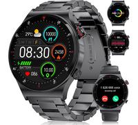 Men's Smart Watch With Phone Function, Amoled 1.43 Inch, 120 Sports Modes, Ip68 Waterproof, 400 Mah Battery, Fashion Business Design With 2 Straps, Black