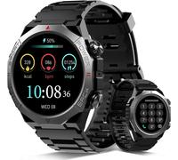 Men's Smart Watch With Sleep, Waterproof Ip68 Smart Watch Compatible With Ios And Android, Black