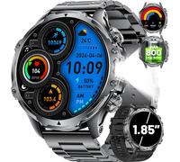 Men's Smart Watch With Touch Screen Extra Large Screen Calls 800mah 360 Hours Long Battery Life Flashlight Pedometer Notification Military Smartwatch Waterproof Ip68 For Android Ios