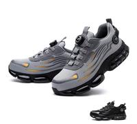 Men's Smash and Stab Resistant Work Safety Shoes, Composite Toe Shoes Sneakers for Construction,roofing,Work,Outdoor (Grey,42)