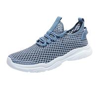 Men's Sneakers Lightweight Sport Athletic Shoes Men Sports Fashion New Pattern Summer Mesh Hollow Breathable and Comfortable Lightweight Lace Up Shoes Running Baskets D'Été
