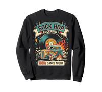 Mens Sock Hop Costume 1950s Rock and Roll Party Outfit Sweatshirt