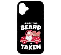 Mens Sorry This Beard is Taken Valentine's Day GNOME Beard is Taken Beard Coque pour iPhone 16 Plus