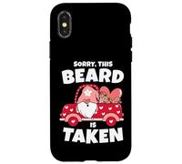 Mens Sorry This Beard is Taken Valentine's Day GNOME Beard is Taken Beard Coque pour iPhone X/XS