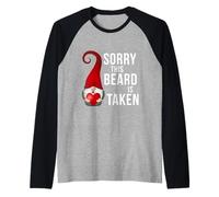 Mens Sorry This Beard is Taken Valentines Nain Barbe Manche Raglan