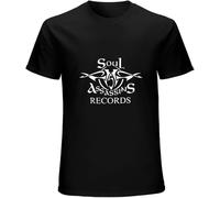 Men's Soul Assassins Records T Shirt Cypres Hill Rap, DJ MUGGS, ALC, Madlib, PETE Rock Black Manches Courtes(X-Large)