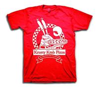 Mens Spongebob Squarepants Classic Shirt - Spongebob Krusty Krab T-Shirt (Red, X-Large)
