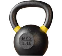 Men's Sports Cast Iron Kettle Ball, Poids De Kettlebell Professional Fitness Training Competitive Kettlebell, Non-slip Grip, Home/gym(Yellow-16kg)