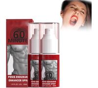 Men's Spray Long Lasting Delay Spray,30ml Men's Enhancer Spray,Men's Energy Strength Massage Cream,Improve The Quality of Love and Make her Love You More. (2Pcs)
