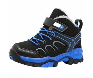 Men's Spring and Autumn Winter Construction Toe Work Shoes Anti Puncture Comfortable Breathable Labor Shoes Welder Protective Shoes Chaussettes Épaisses pour Tout-Petits (Blue, 35 Big Kids)