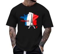 Men's Spring and Summer Fashion Pure Color Printed Before The Bosom Breathable Edition T Shirt