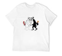 Men's Spy Vs Spy Mens Mad Retro 1980S TV Comics Graphic Tee T-Shirts White L