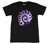 Men's Starcraft II Zerg Silhouette Short Sleeve Tee Shirt T-Shirts Black XL