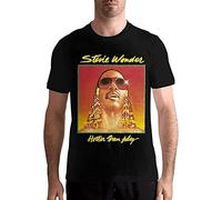 Mens Ste-Vie Won-Der Round Neck Pure Cotton Short Sleeve Comfortable Adult T-Shirt Top S Black XXL
