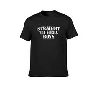 Men's Straight ER Hell Boys Clash The Only Band That Matters Combat Rock T-Shirts Black M