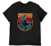 Men's Streets of Fire T Shirt A Rock N Roll Fable 80 Unisex 100% Cotton Black M