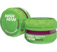 Men's Styling Wax 05-Keratin 150g-Wood Fruit Fragrance-Natural Shine Finish-Strong Hold-Aqua Wax Hair Gel-Long Lasting Control And Definition