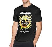 Men's Sublime 40 Oz to Freedom Short Sleeve T-Shirt Adult Tee Shirts Manches Courtes(Small)