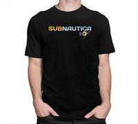 Mens Subnautica T Shirt Short-Sleeve Cotton Tshirt Printed Games Sea Leviathan Reaper Diving Fish Tee Tops Apparel Gift Idea Size XL