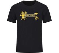 Men's Summer Fashion S Tops Casual Printing Home Cinema Theatre Man100% Cotton Short Sleeved Tees T-Shirts Black S