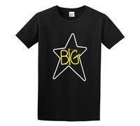 Men's Summer T-Shirt Big Star Symbol Pure Cotton is More Hygroscopic Black M