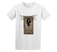 Men's Summer T-Shirt Escape The Fate Hateme Button Closure White XL