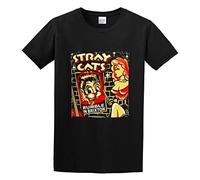 Men's Summer T-Shirt Stray Cats Rumble in Brixton Comfortable Fabrics to accompany You All Summer Black M