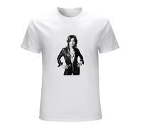 Men's Suzi Quatro 48 Crash Glam Rock Leather Tuscadero Music T-Shirts White XXL