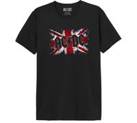 Men's T-Shirt AC/DC British ACDC Print, Black, Size X-Large