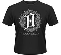 Men's T-Shirt Architects T Shirt Lost Forever Lost Together Band Logo Mens Manches Courtes(Large)