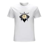 Men's T-Shirt B-on Jo-VI Band Men's Comfortable Short Sleeve Shirts Crew Neck Personality Fashion T-Shirt White S