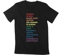 Men's T-Shirt Black T-Shirt Lives Matter Shirt Science is Real Vintage Tee SH T-Shirt Balck