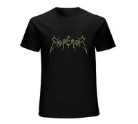 Mens T-Shirt Emperor Gold Logo Short Sleeve Crewneck Tee Black XXL