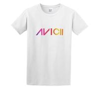 Men's T-Shirt Feel Soft New DJ Avicii Tim Bergling Logo Clothing Crew-Neck t-Shirt White L