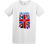 Men's T-Shirt Feel Soft UK Subs London Punk Rock Classic Style White Manches Courtes(X-Large)