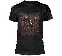 Mens T-Shirt Immortal Damned in Blackhort Sleeve Crewneck Tee Black 3XL