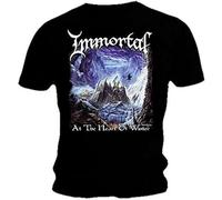 Mens T Shirt Immortal Death Metal Heart of Winter Casual Manches Courtes(Medium)