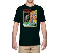 Men's T-Shirt It Followed Me Home Funny Graphic Tee Cotton Short Sleeve Top Black Manches Courtes(Medium)