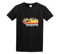 Men's T Shirt Mad Max Inspired MFP Interceptor V8 Pursuit Car Crew-Neck t-Shirt Black L