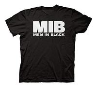 Men's T-Shirt Men in Black Adult Unisex MIB Logo Light Weight 100% Cotton Crew T-Shirt Black M