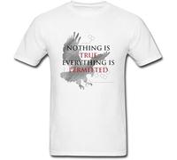 Men's T-Shirt Nothing is True Everything is Permitted Solid Men's Black 3XL