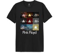 Men's T-Shirt Pink Floyd Patchwork Pyramid Print, Noir, Size XXL