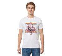 Legend Icon Officiel Pink Floyd imprimé T-Shirt pour Homme Col Ras du Cou Manches Courtes Coton Coupe régulière,Pink Animal Tour_Blanc,M