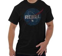 Men's T-Shirt Rebel Space Nerd Movie Galaxy Sci FI Geek T Shirt Tee Manches Courtes(X-Large)