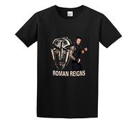 Men's T Shirt Roman Reigns Logo Crew-Neck t-Shirt Black L