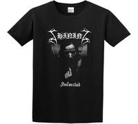 Men's T Shirt Shining Band Halmstad Cotton Tee Black XL