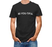 Men's T Shirt T-Shirt for BE-You-Tiful Tee Carefully Designed, Every Design is Just Right Black Manches Courtes(X-Large)